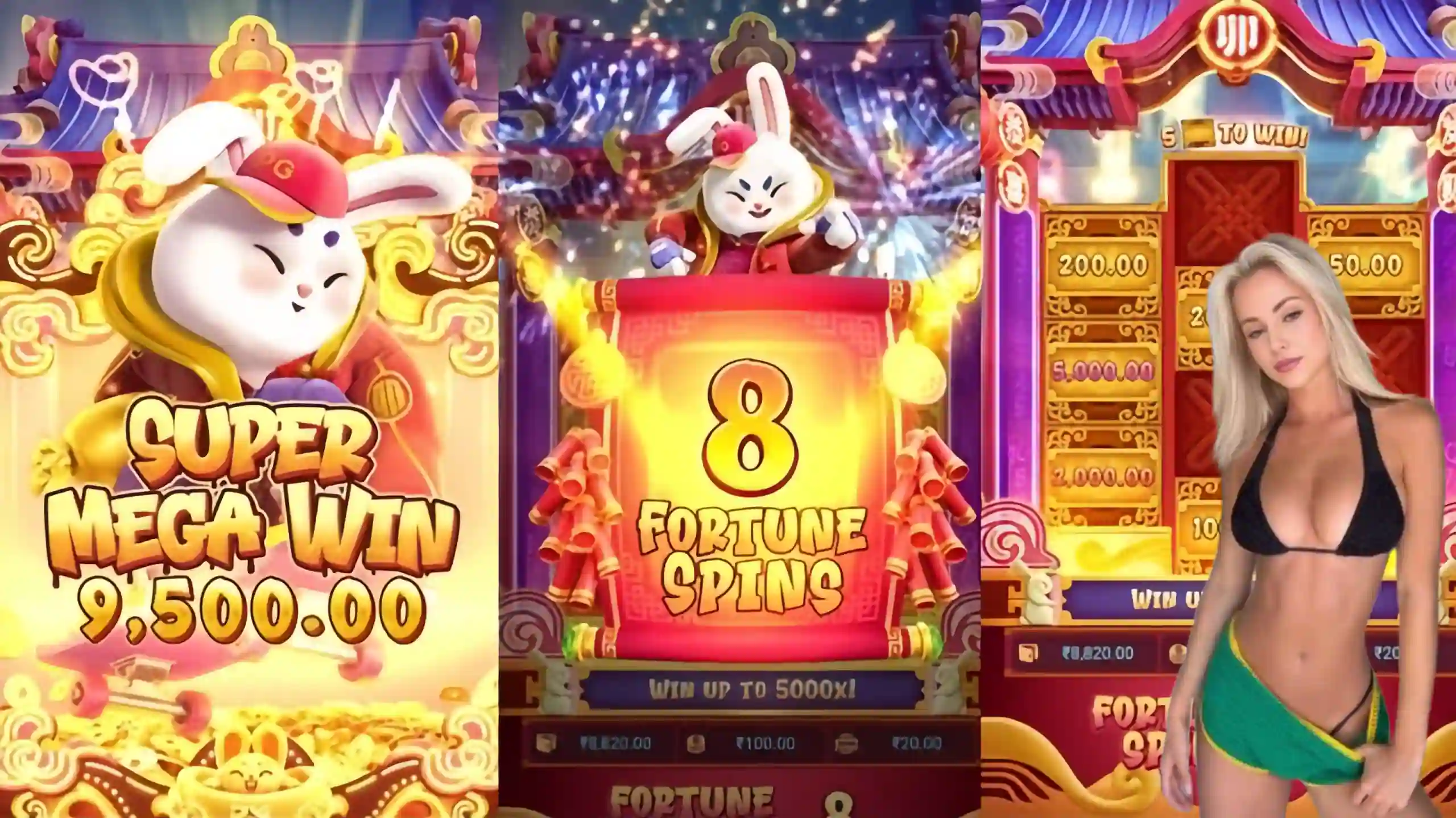 Wild Expansivo Fortune Rabbit 7x777 - Coelho Dourado que Expande